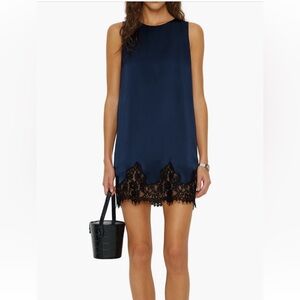 Reformation Jessalyn Sleeveless
Lace Silk Minidress